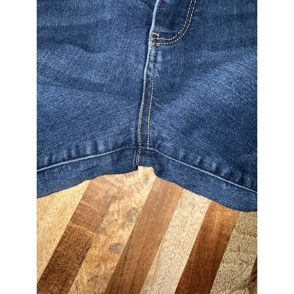 Democracy AB Solution Jeans Womens Size 8 Elastic Waist Denim Blue Straight Crop - Picture 8 of 11